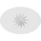 Ekena Millwork Standard Dalton Spiral Rosette With Square Edge, 3"W x 2"H x 3/4"P ROSP030X020X075DAL12 - alternate 4